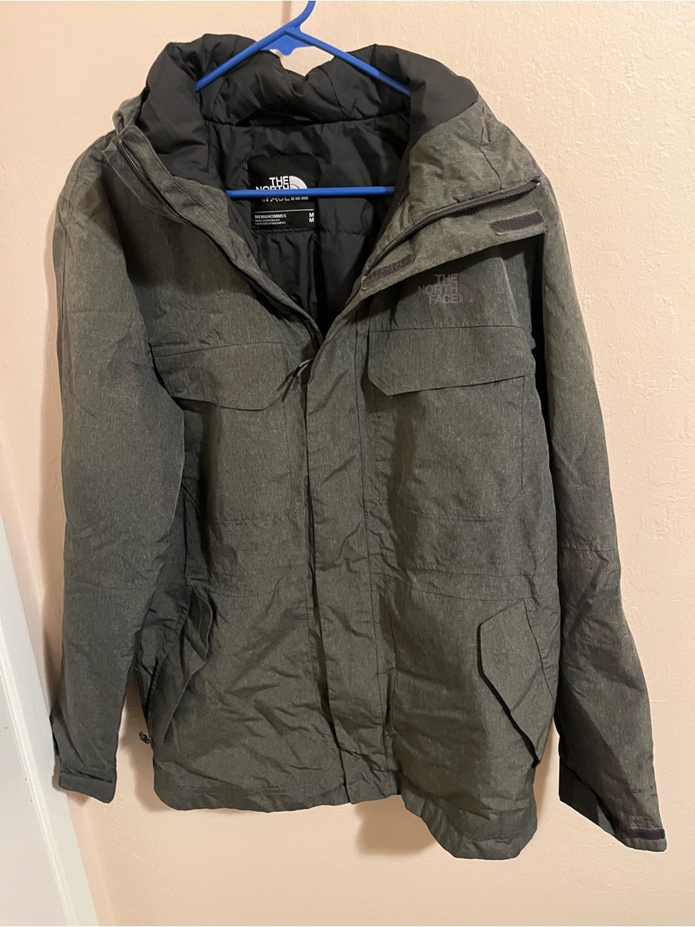 The North Face Men's Olive Hooded Ski Jacket